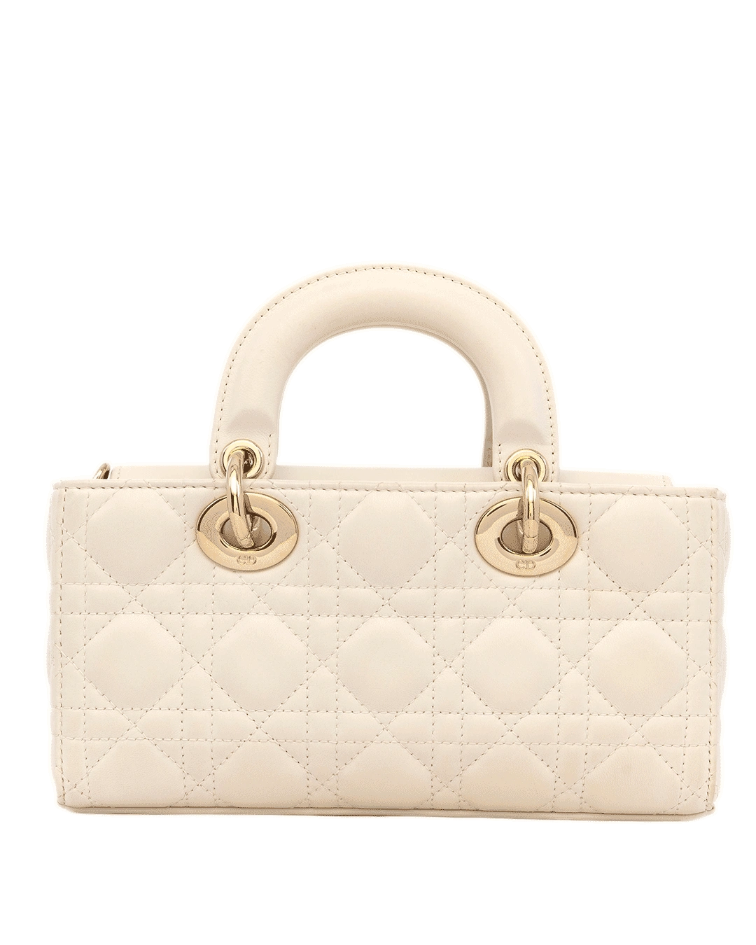 DIOR LADY D JOY SMALL WHITE LAMB GHW 10 MA 0243 4917