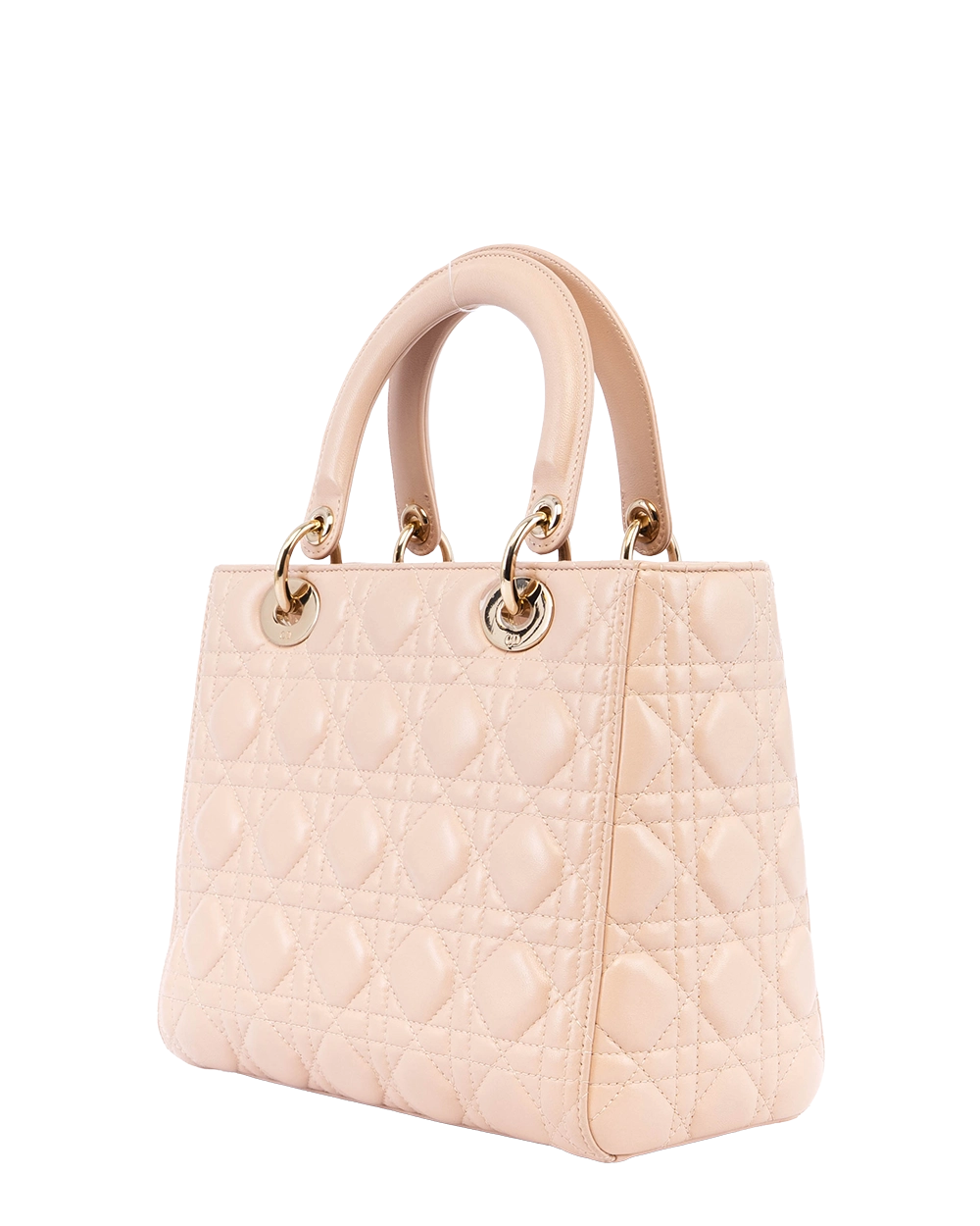 DIOR LADY MEDIUM BEIGE NUDE LAMB GHW 18 MA 0126 04791