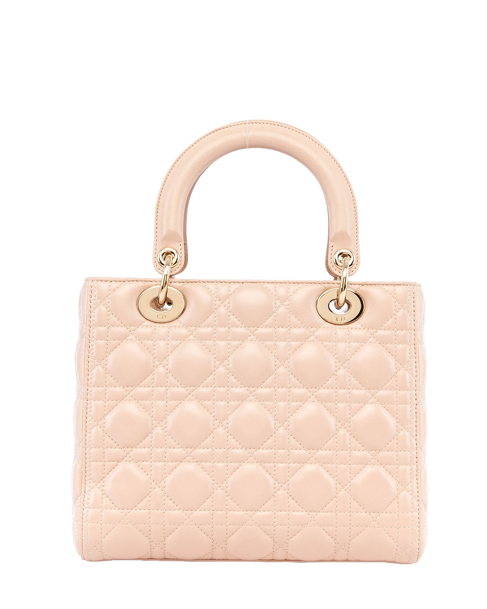 DIOR LADY MEDIUM BEIGE NUDE LAMB GHW 18 MA 0126 04794