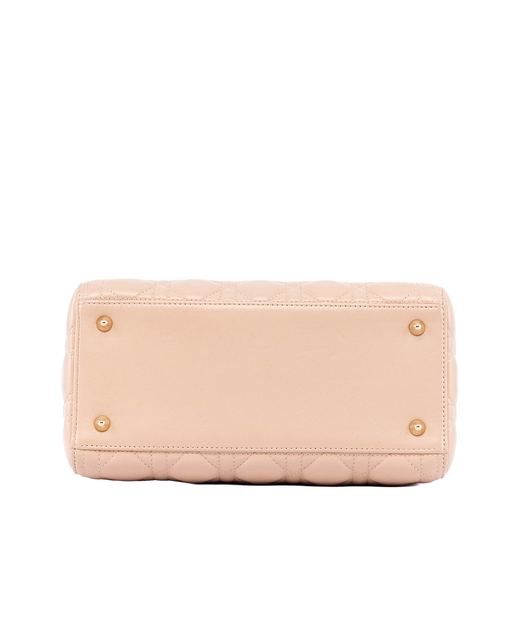 DIOR LADY MEDIUM BEIGE NUDE LAMB GHW 18 MA 0126 04800