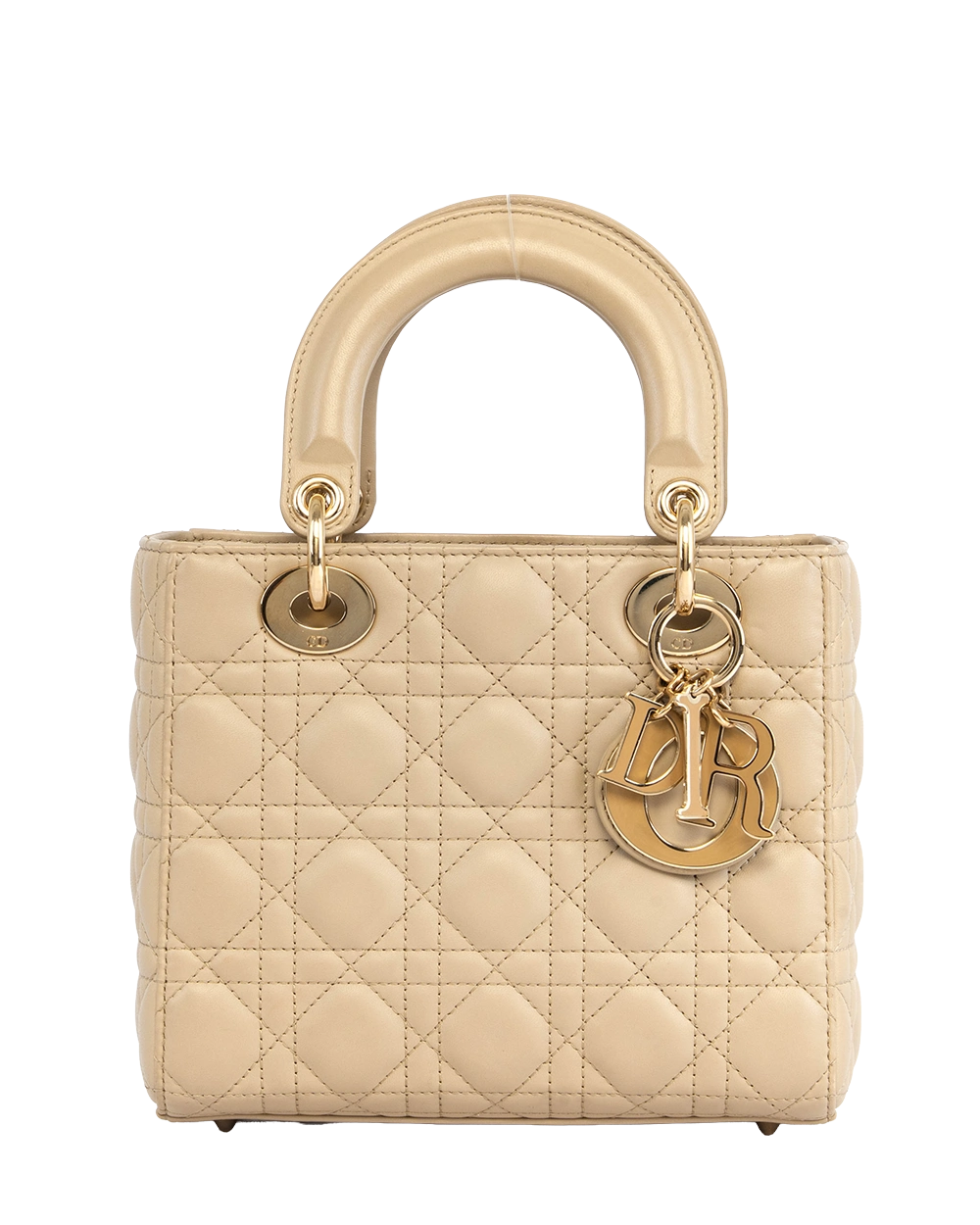DIOR LADY SMALL BEIGE LAMB GHW 10 MA 0213 1840