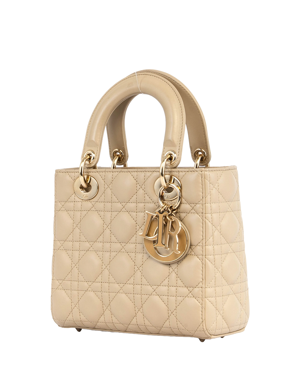 DIOR LADY SMALL BEIGE LAMB GHW 10 MA 0213 1841