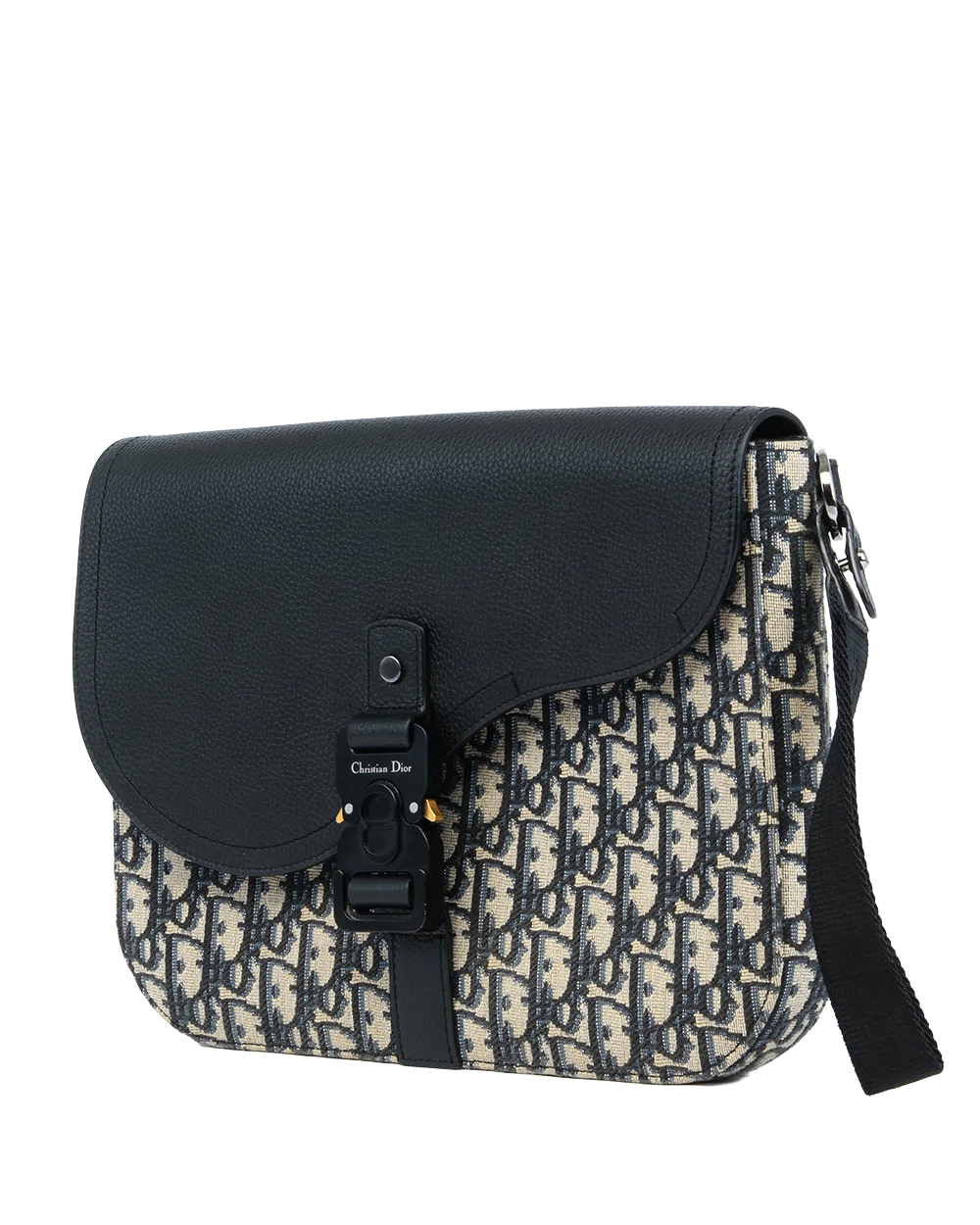DIOR SADDLE CLUTCH MEDIUM BLUE NAVY OBLIQUE JACUARD GHW SHW 15 BO 0263 0494