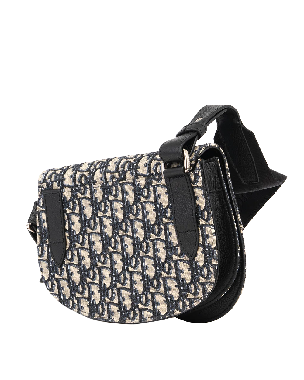 DIOR SADDLE POUCH BLUE NAVY OBLIQUE JACUARD SHW 26 BO 1210 0505