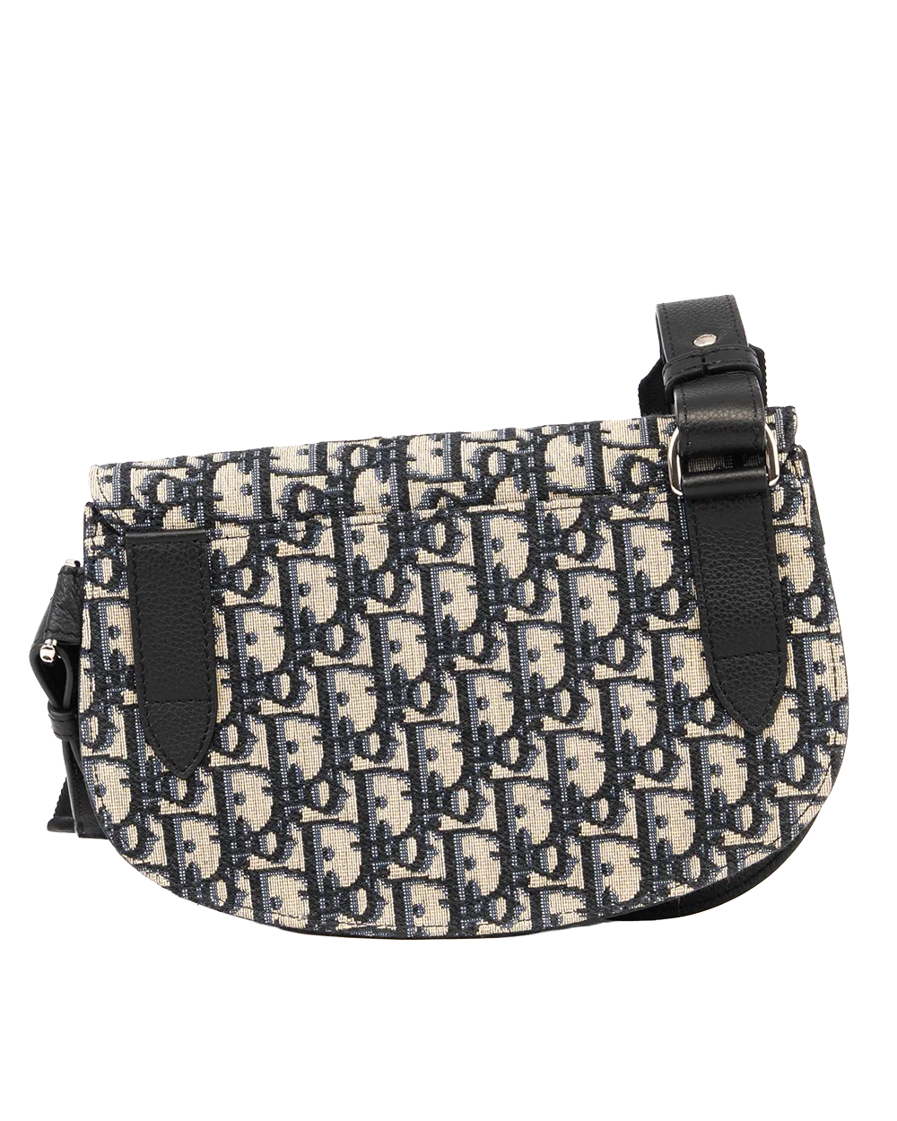 DIOR SADDLE POUCH BLUE NAVY OBLIQUE JACUARD SHW 26 BO 1210 0506
