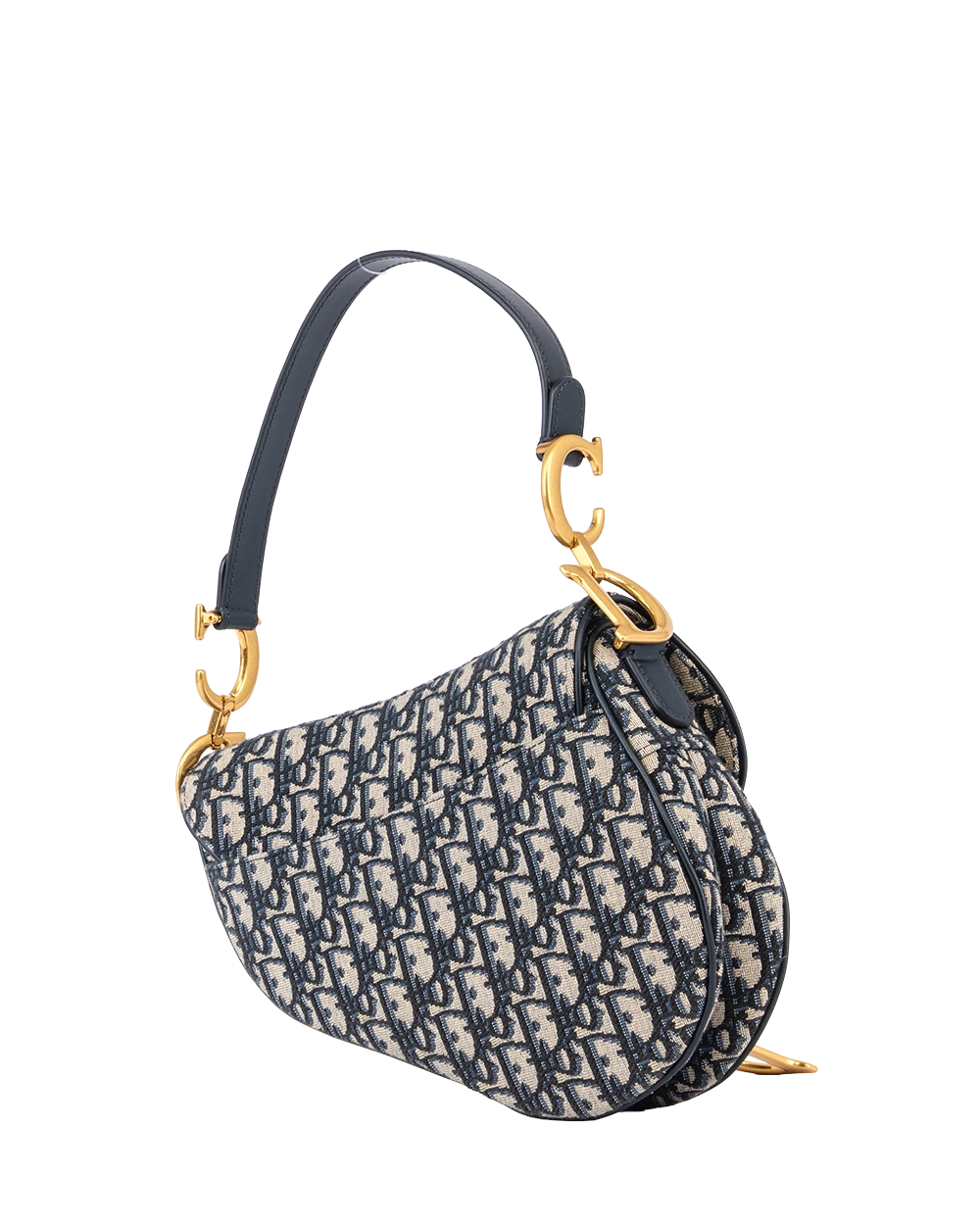 DIOR SADDLE SMALL NAVY OBLIQUE JACUARD GHW 05 RU 0213 2673