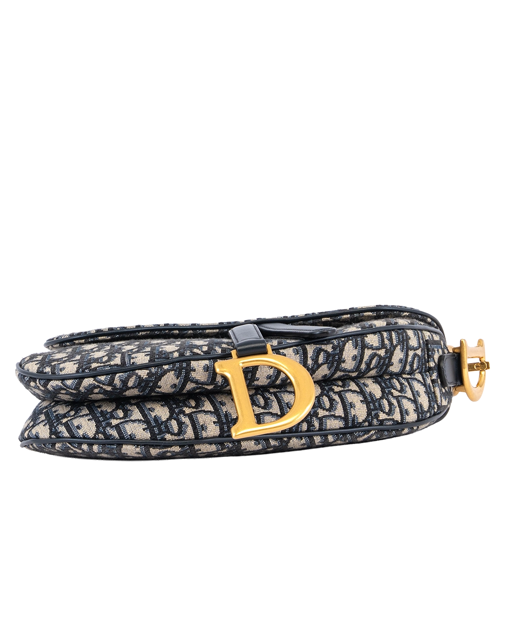 DIOR SADDLE SMALL NAVY OBLIQUE JACUARD GHW 05 RU 0213 2679