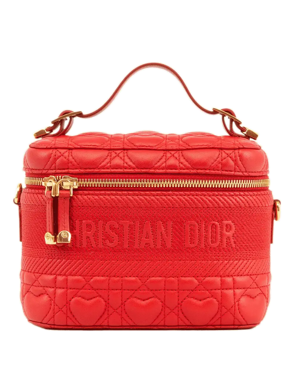 DIOR TRAVEL MAKEUP SMALL RED LAMB GHW 08 BO 0261 3897