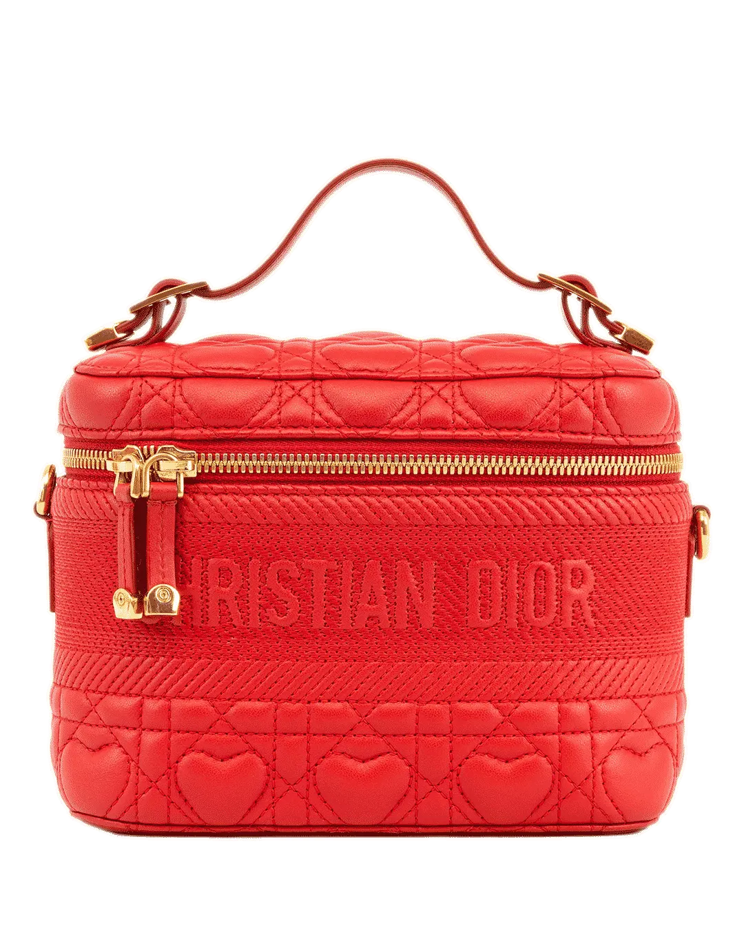 DIOR TRAVEL MAKEUP SMALL RED LAMB GHW 08 BO 0261 3897