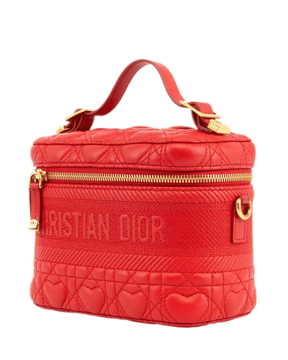 DIOR TRAVEL MAKEUP SMALL RED LAMB GHW 08 BO 0261 3898