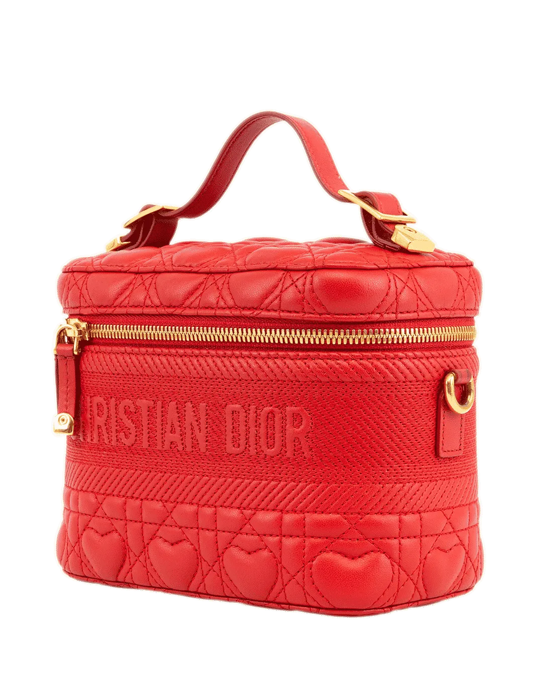 DIOR TRAVEL MAKEUP SMALL RED LAMB GHW 08 BO 0261 3898