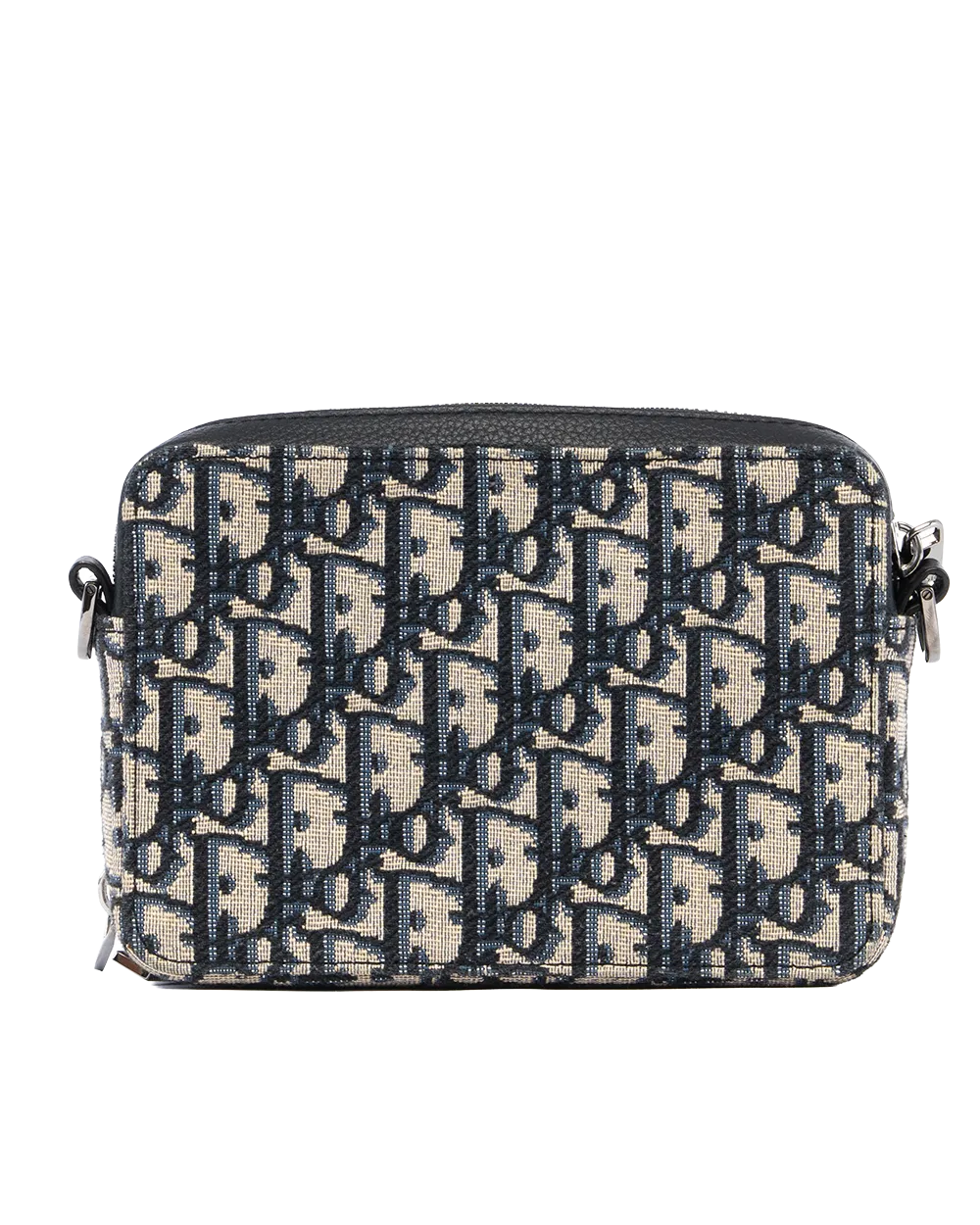 DIOR ZIPPED POUCH BLUE NAVY OBLIQUE JACUARD SHW 16 BO 0273 2896