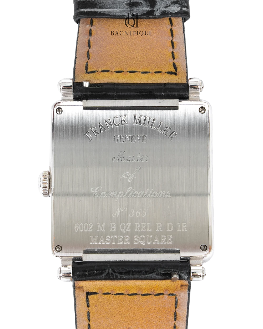 FRANCK MULLER MASTER SQUARE DIAMOND BLACK SHW 6002 M B QZ REL R D 1R 0353