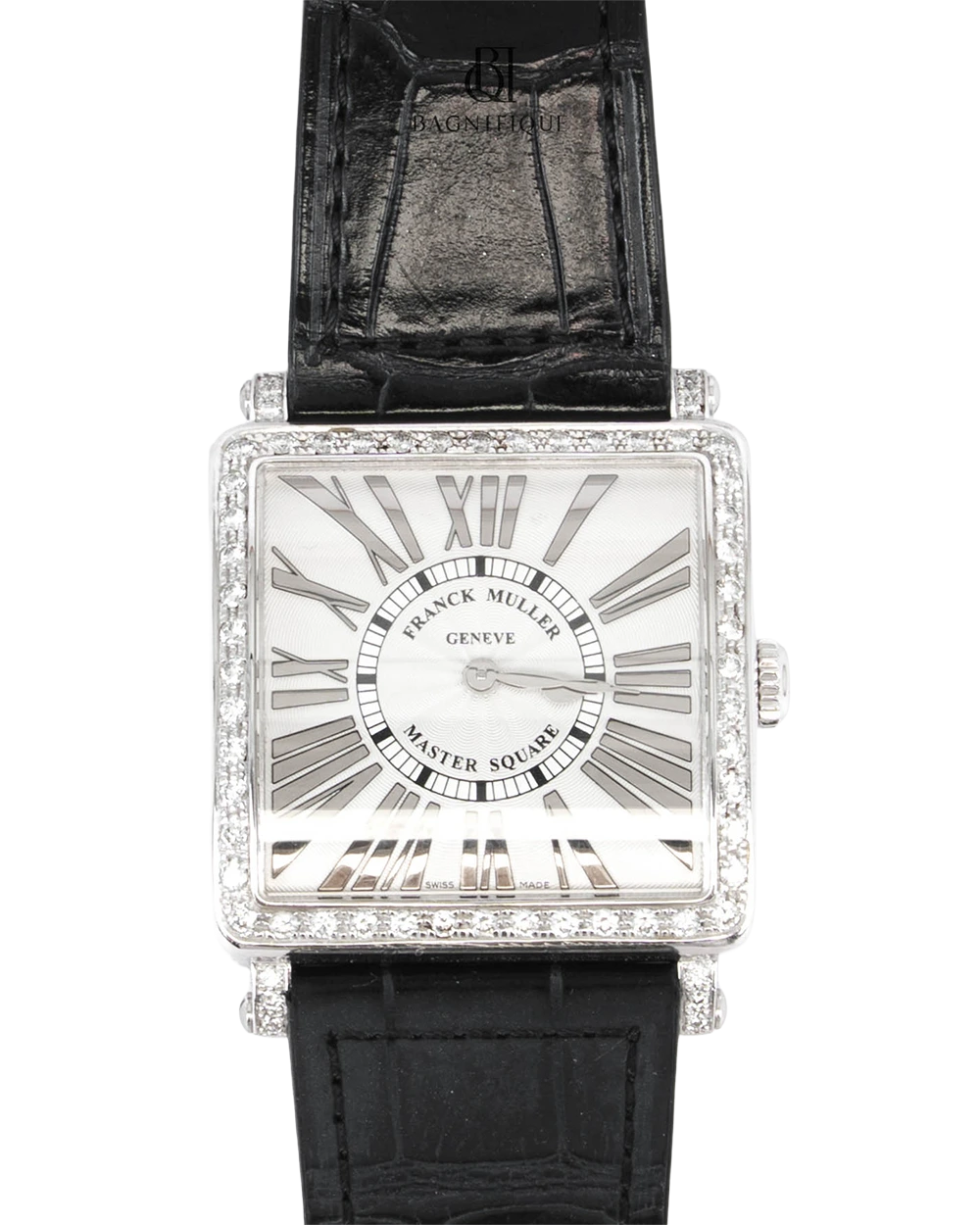 FRANCK MULLER MASTER SQUARE DIAMOND BLACK SHW 6002 M B QZ REL R D 1R 0359