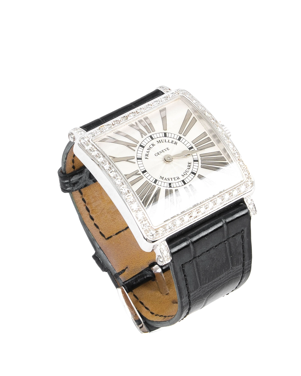 FRANCK MULLER MASTER SQUARE DIAMOND BLACK SHW 6002 M B QZ REL R D 1R 0360