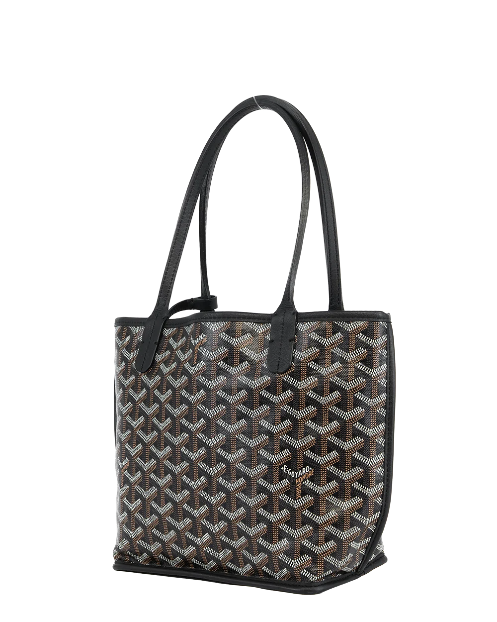GOYARD ANJOU MINI BLACK CANVAS SHW SUT 020243 1863