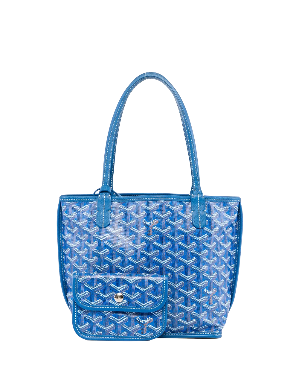 GOYARD ANJOU MINI BLUE CANVAS SHW MAE 020235 05801