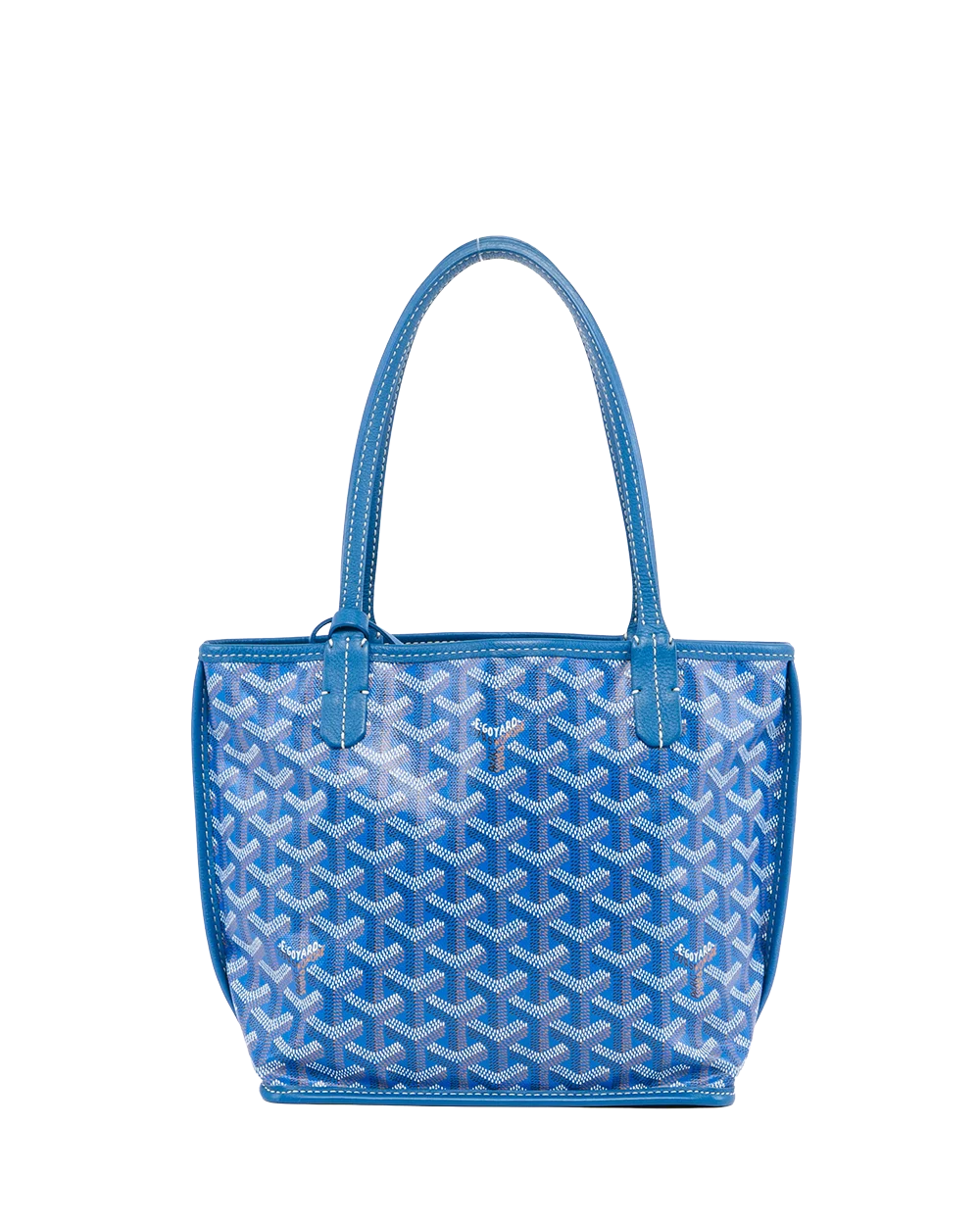 GOYARD ANJOU MINI BLUE CANVAS SHW MAE 020235 05803