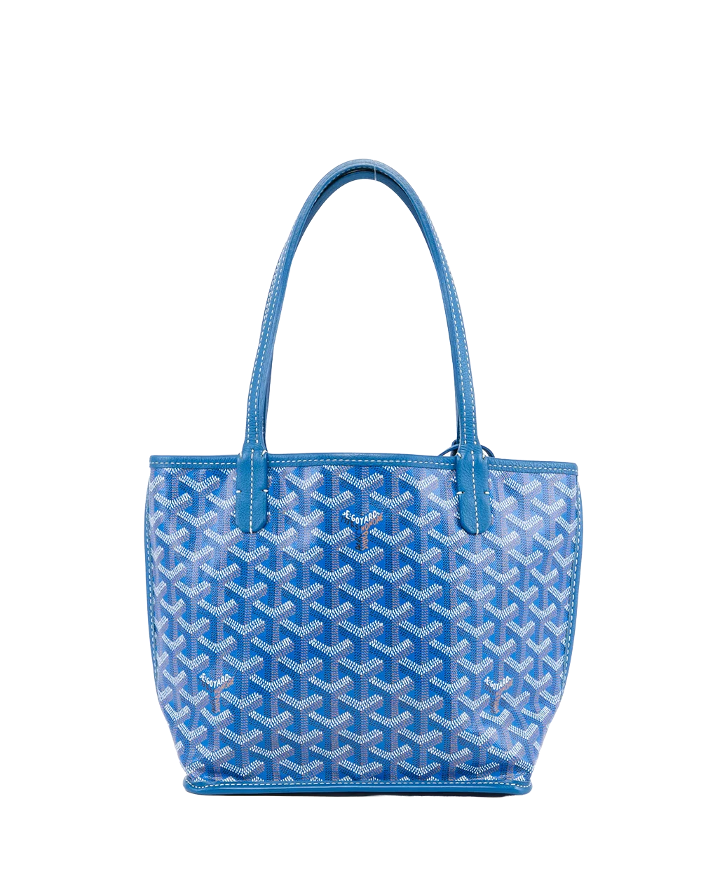 GOYARD ANJOU MINI BLUE CANVAS SHW MAE 020235 05806