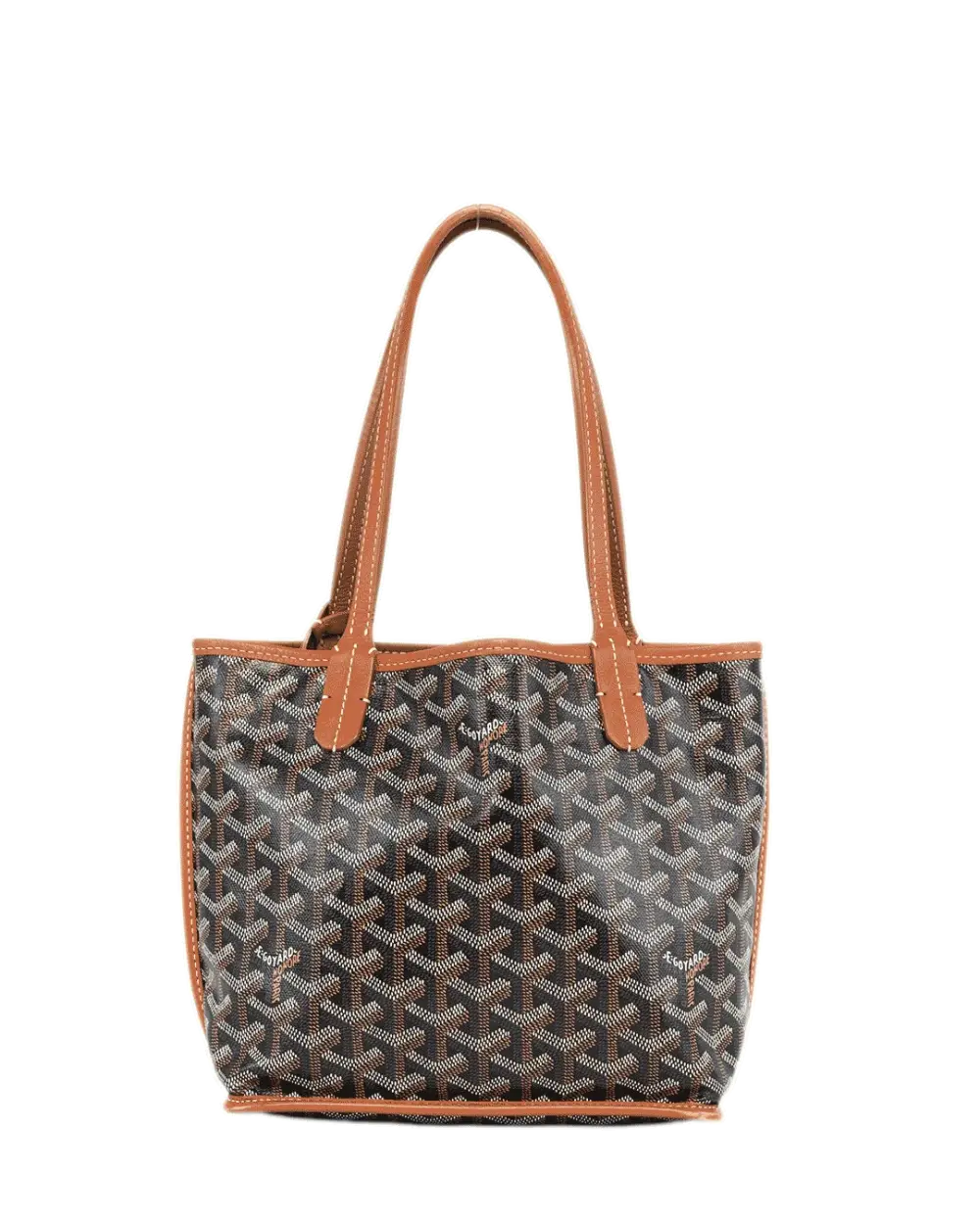 GOYARD ANJOU MINI BROWN CANVAS SHW MAE 020237 2176