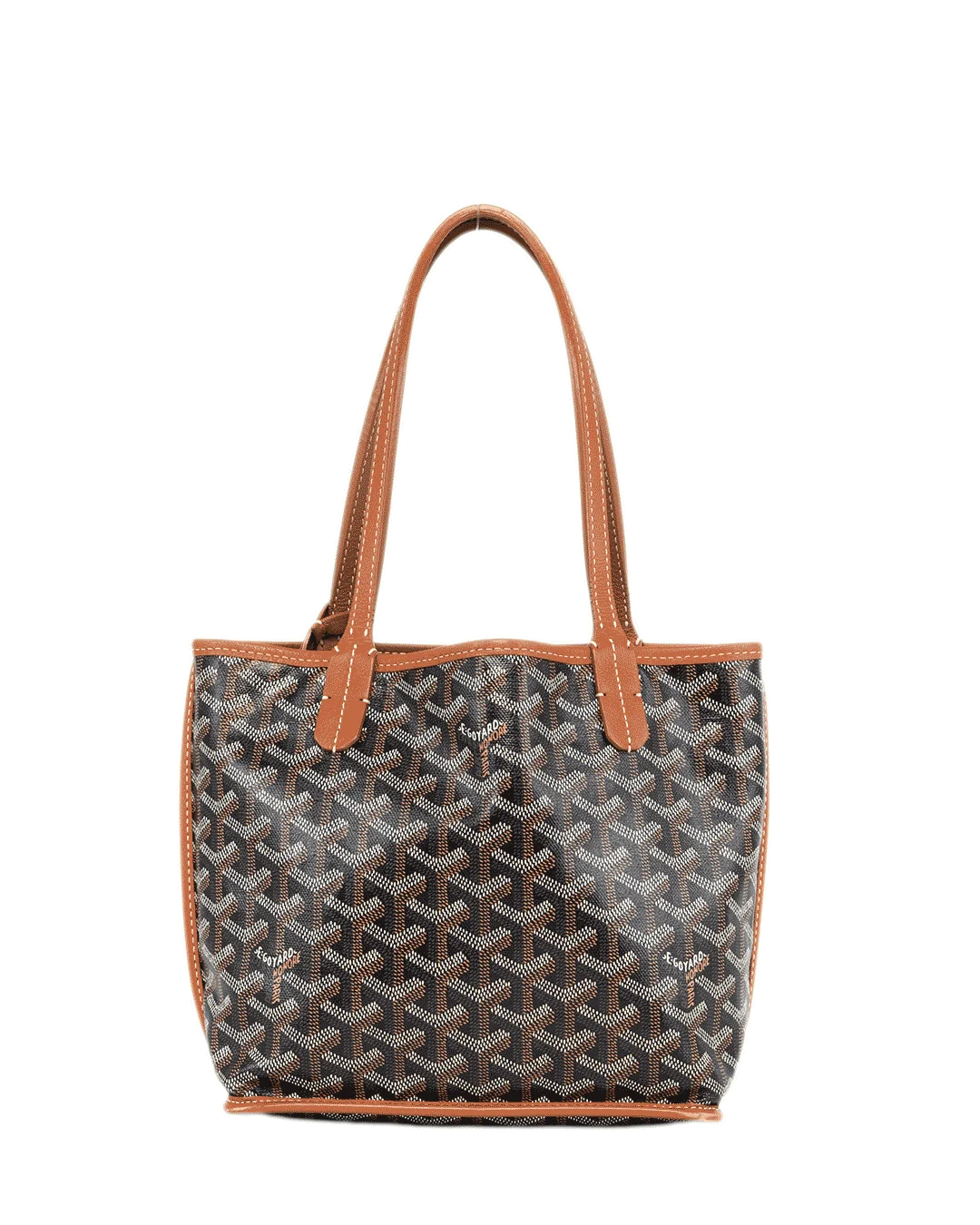 GOYARD ANJOU MINI BROWN CANVAS SHW MAE 020237 2176