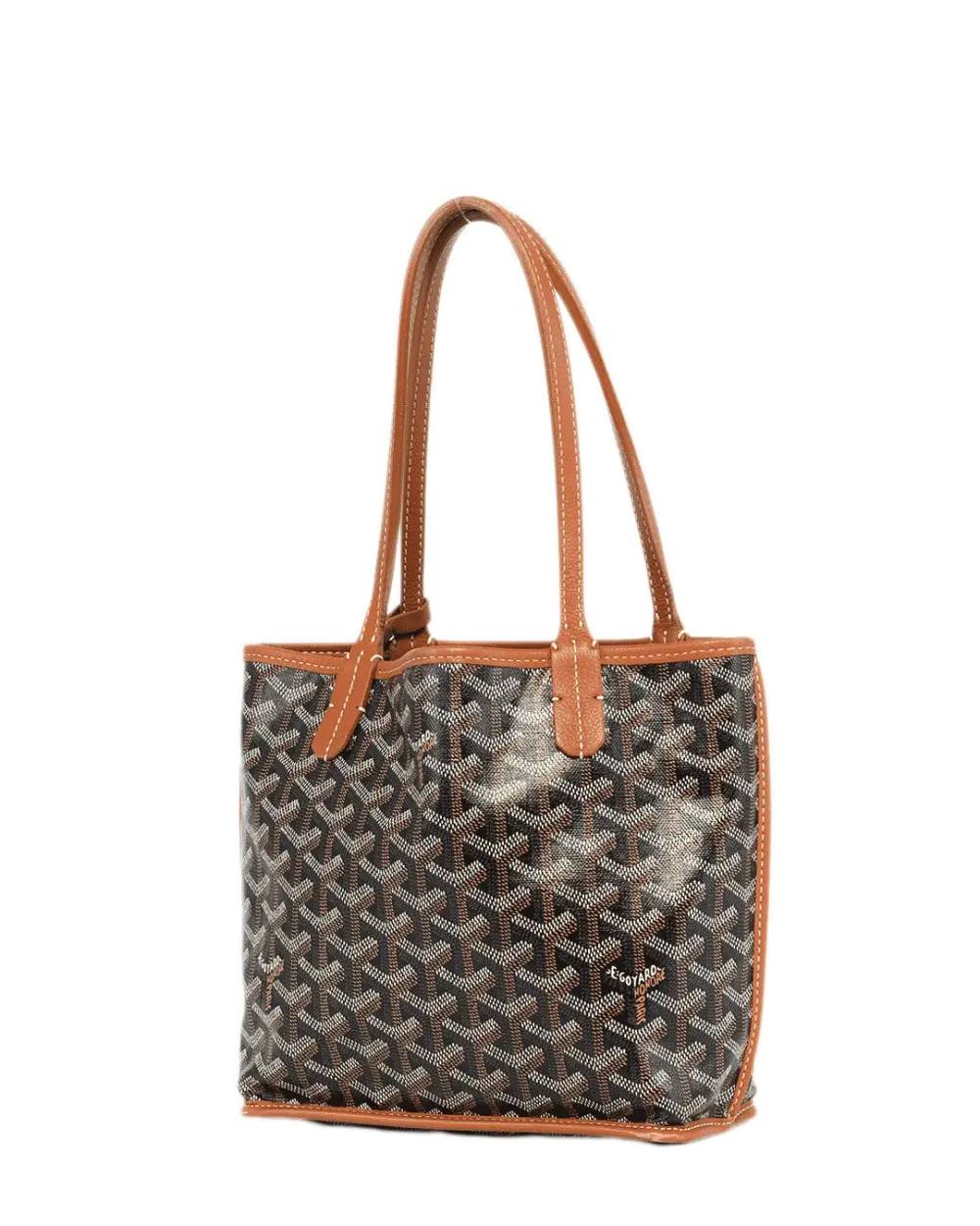 GOYARD ANJOU MINI BROWN CANVAS SHW MAE 020237 2177