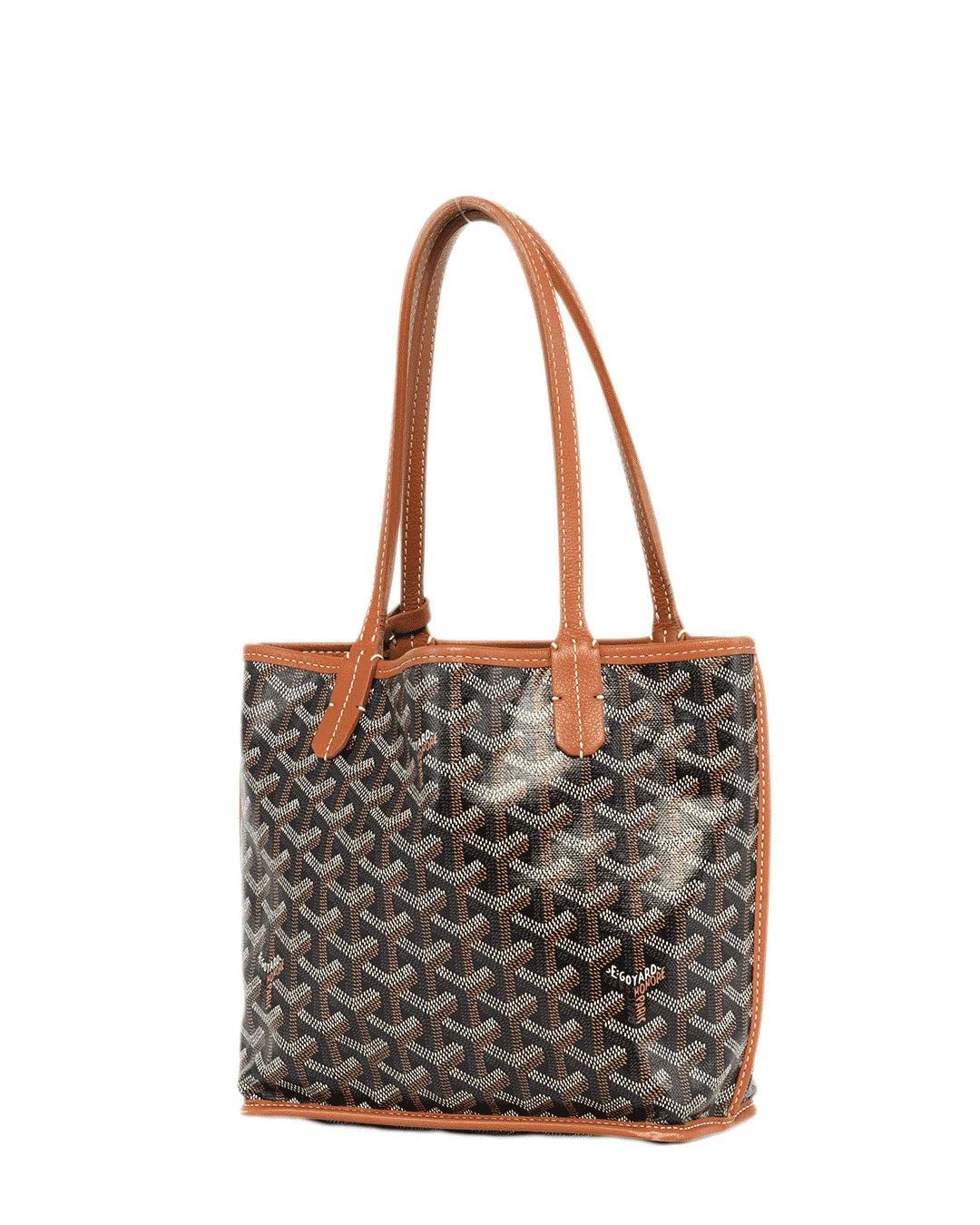 GOYARD ANJOU MINI BROWN CANVAS SHW MAE 020237 2177