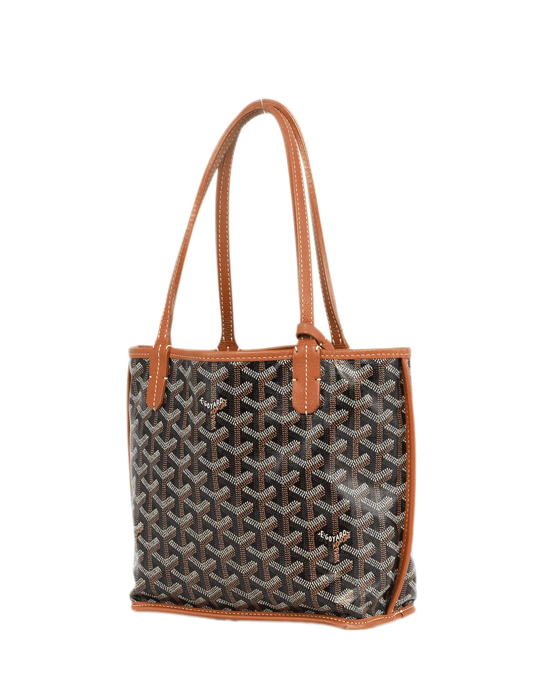GOYARD ANJOU MINI BROWN CANVAS SHW MAE 020237 2178