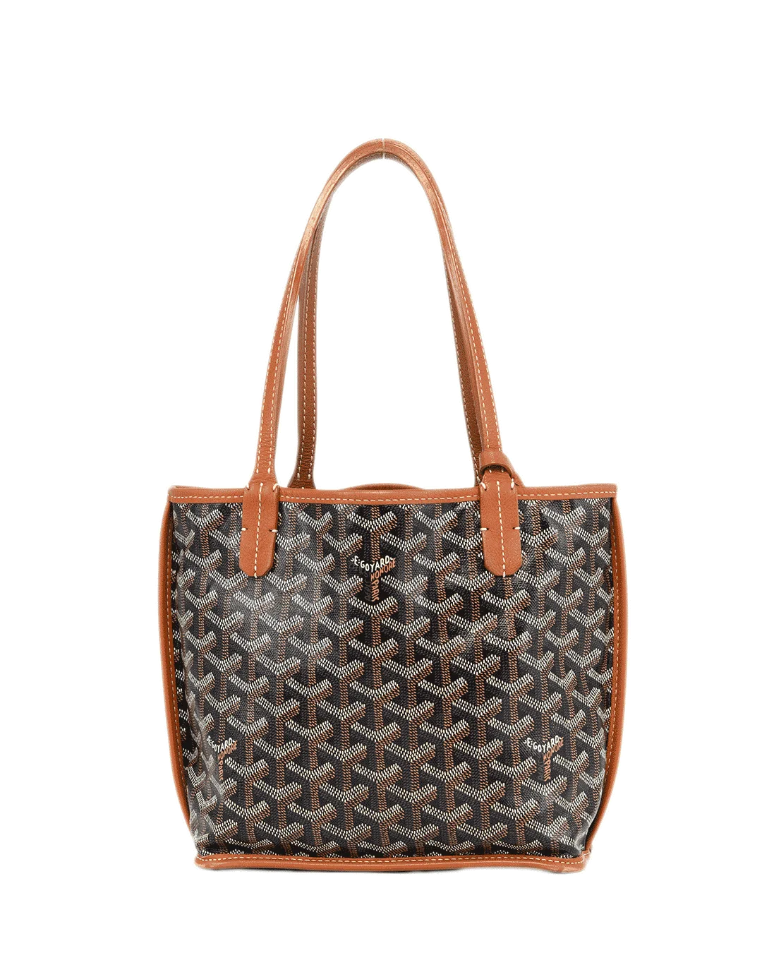 GOYARD ANJOU MINI BROWN CANVAS SHW MAE 020237 2179