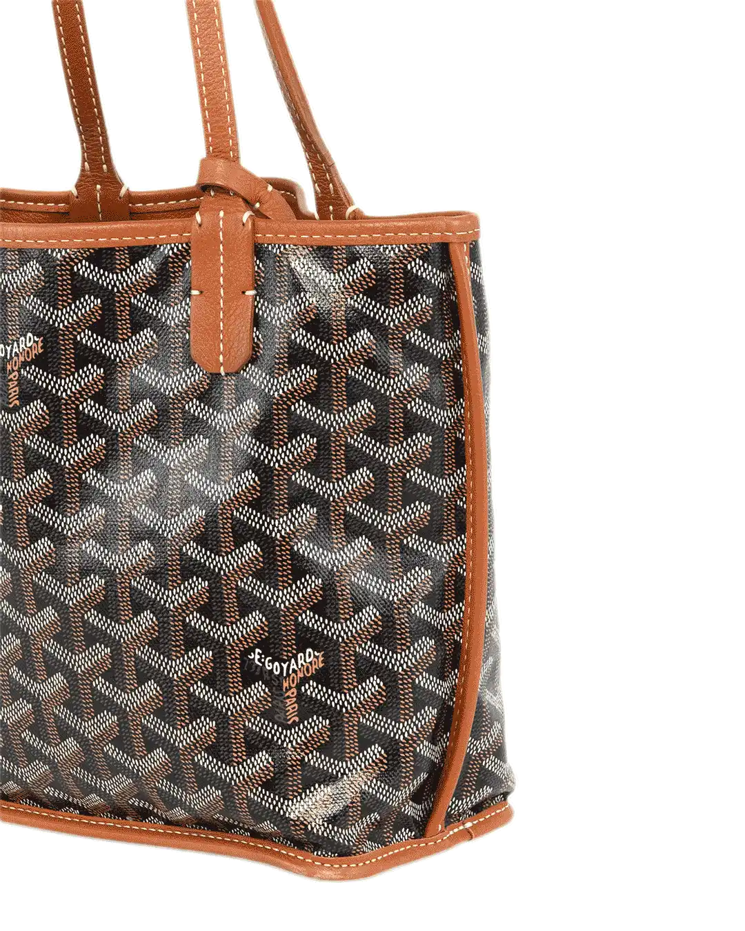 GOYARD ANJOU MINI BROWN CANVAS SHW MAE 020237 2183
