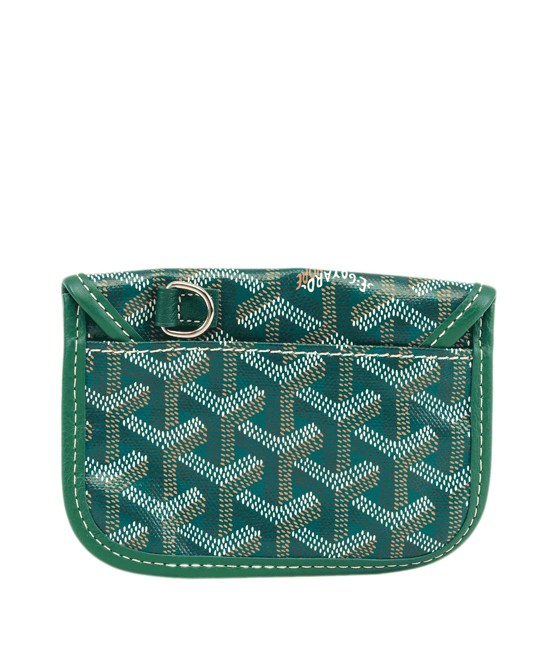 GOYARD ANJOU MINI GREEN CANVAS SHW SAG 020236 43349