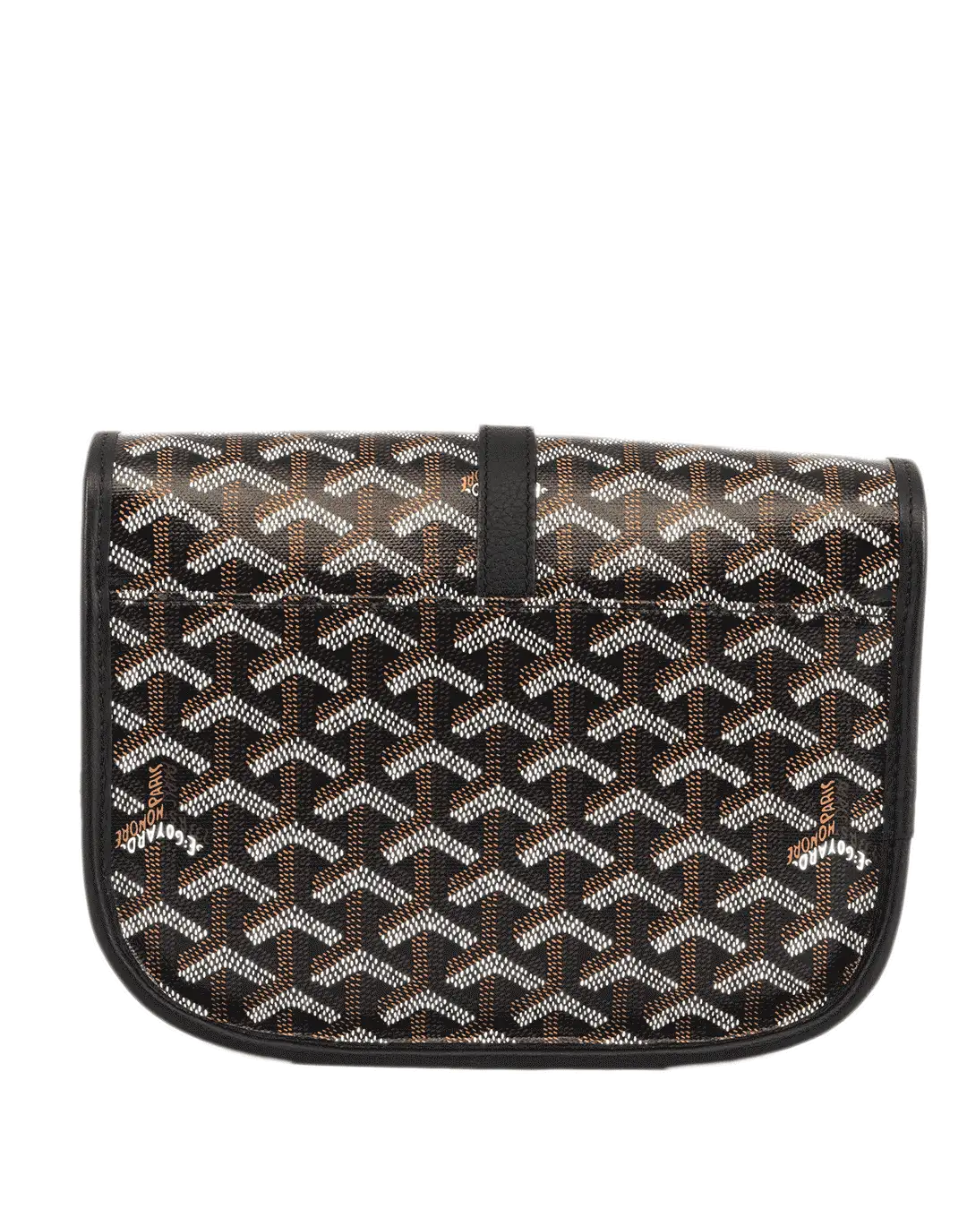 GOYARD BELVEDERE PM BLACK CANVAS SHW MAE 120240 4145