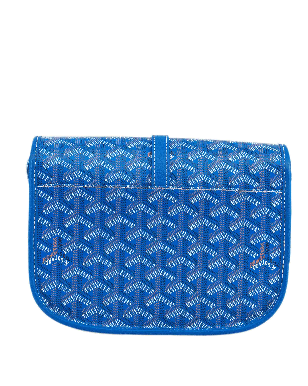 GOYARD BELVEDERE PM BLUE CANVAS SHW LAR 120232 4163