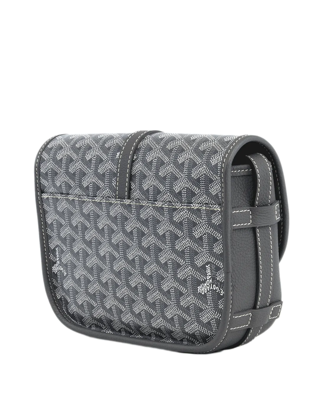 GOYARD BELVEDERE PM GRAY BUTTERFLY CANVAS SHW MAE 020251 2355