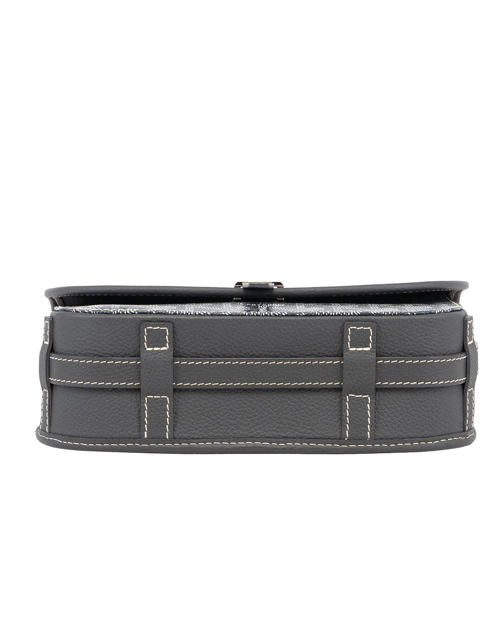 GOYARD BELVEDERE PM GREY CANVAS SHW LAR 020245 2966
