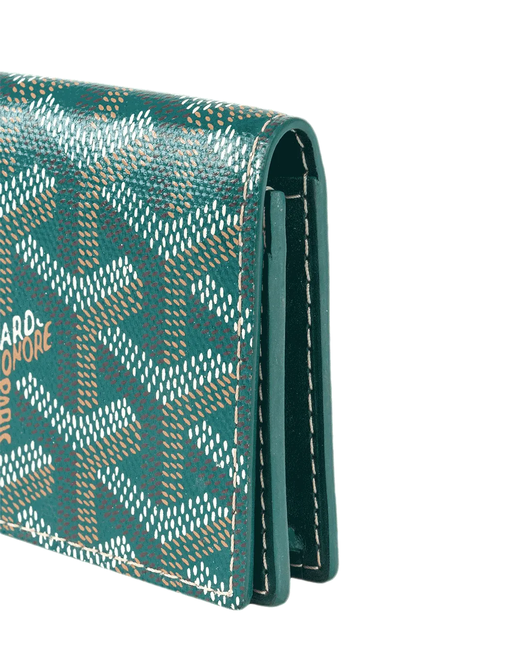 GOYARD CARD HOLDER SHORT GREEN CANVAS SOS 020247 1238