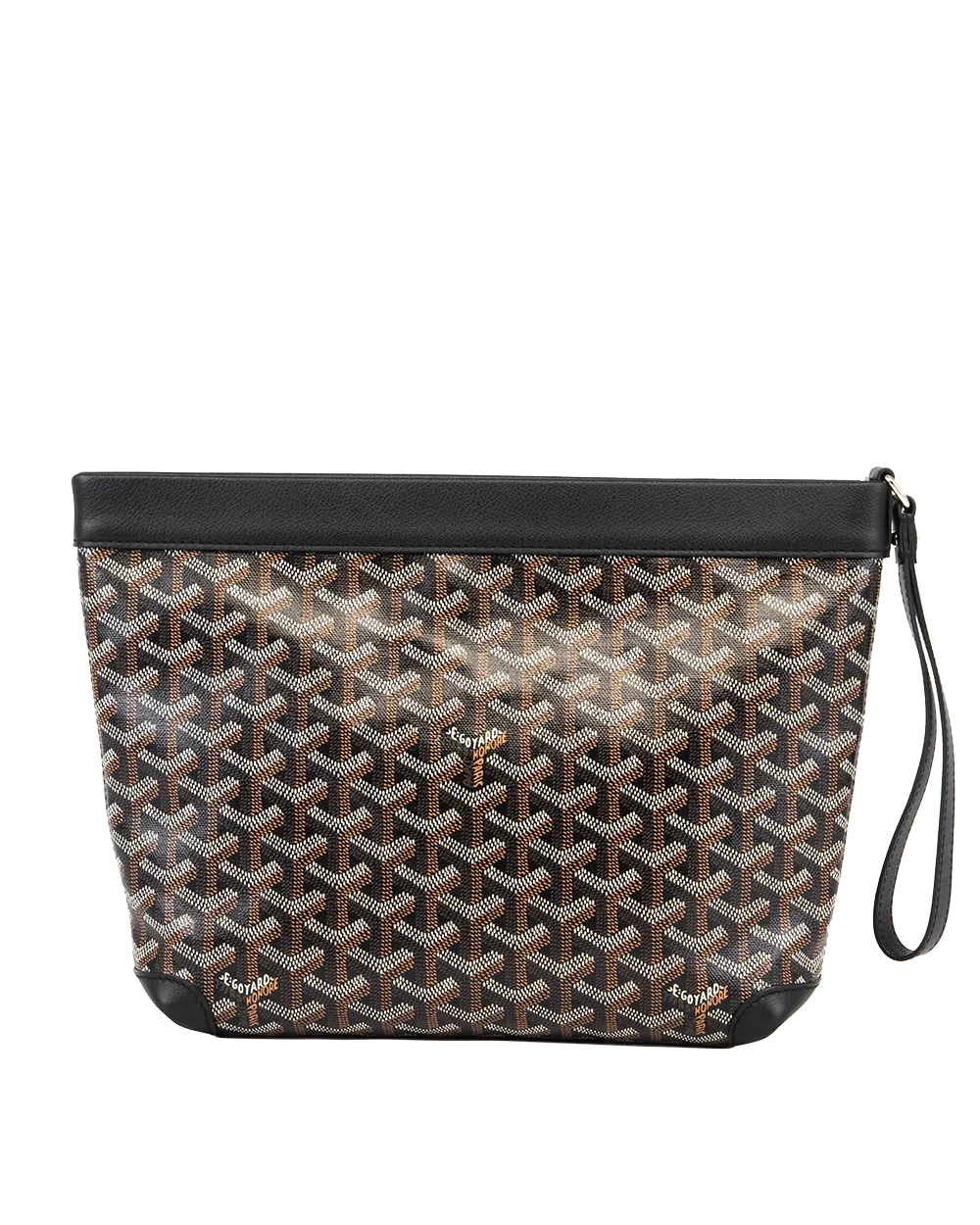 GOYARD CONTI POUCH PM BLACK CANVAS SHW SOY 020256 1747