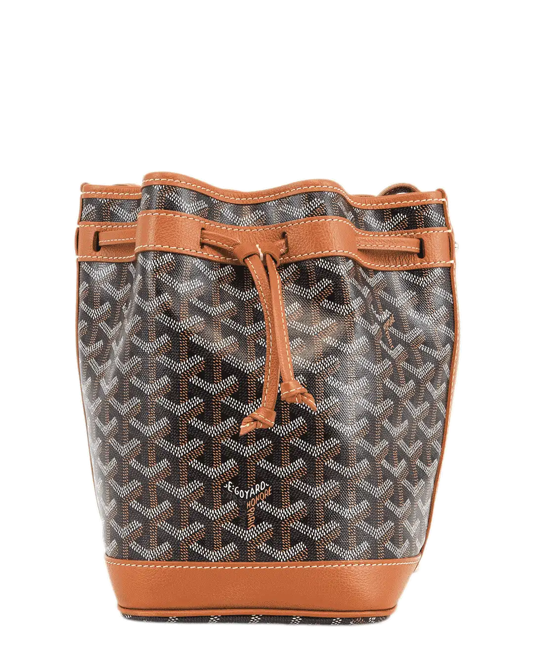 GOYARD PETIT FLOT BROWN CANVAS SHW LME 120230 2901