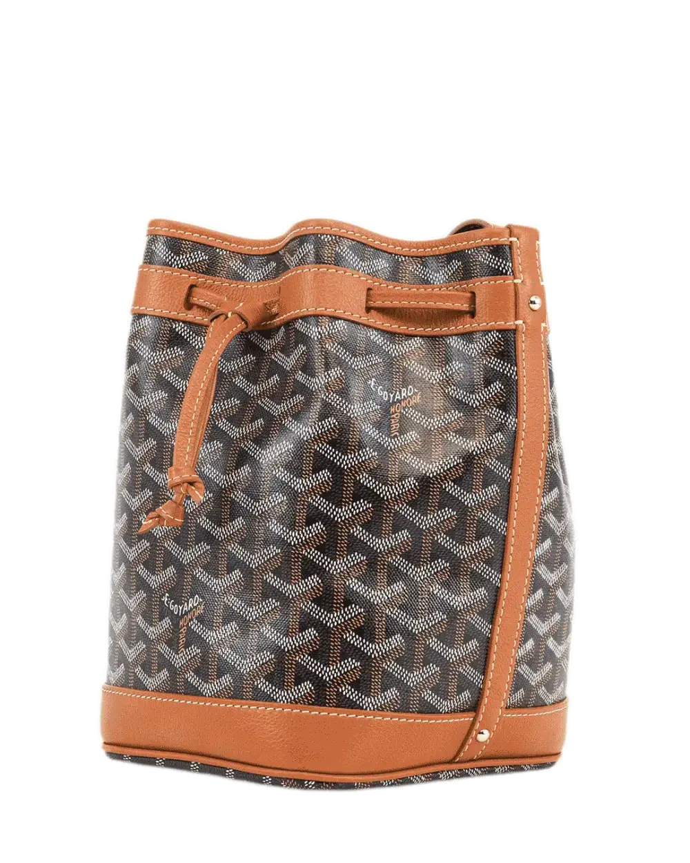 GOYARD PETIT FLOT BROWN CANVAS SHW LME 120230 2902