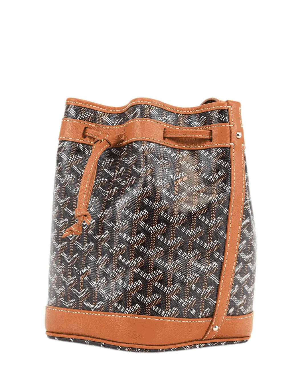 GOYARD PETIT FLOT BROWN CANVAS SHW LME 120230 2902