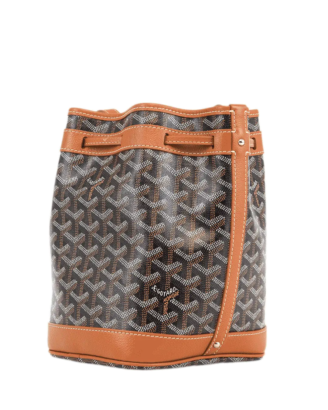 GOYARD PETIT FLOT BROWN CANVAS SHW LME 120230 2903