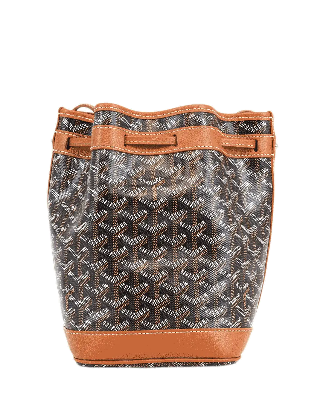 GOYARD PETIT FLOT BROWN CANVAS SHW LME 120230 2904