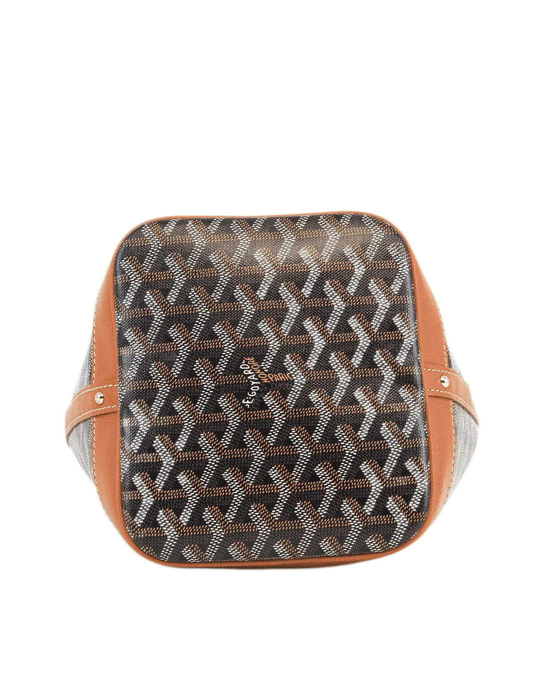 GOYARD PETIT FLOT BROWN CANVAS SHW LME 120230 2906