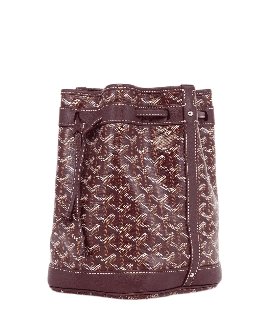 GOYARD PETIT FLOT RED BURGUNDY CANVAS SHW SOY 120230 2193