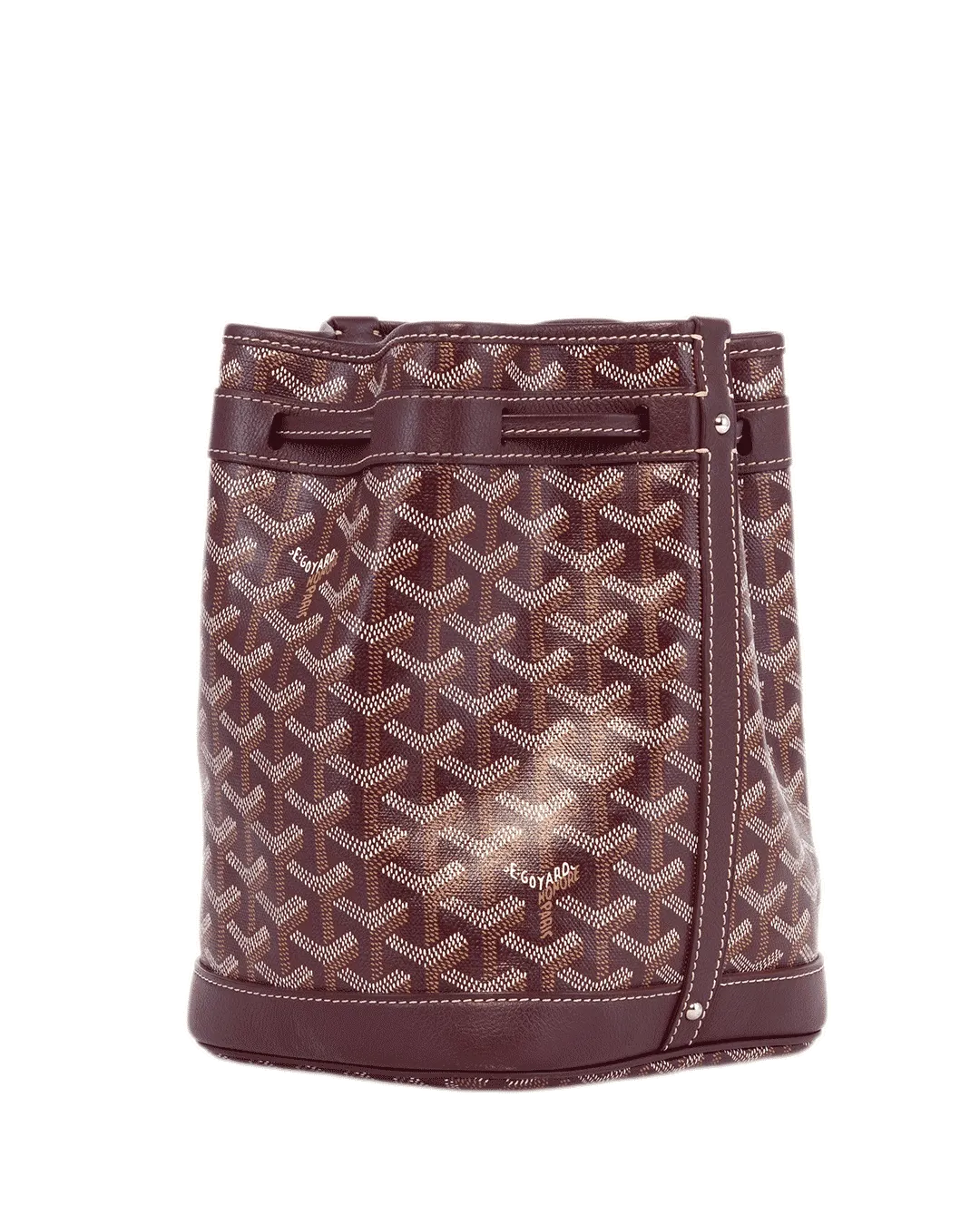 GOYARD PETIT FLOT RED BURGUNDY CANVAS SHW SOY 120230 2194