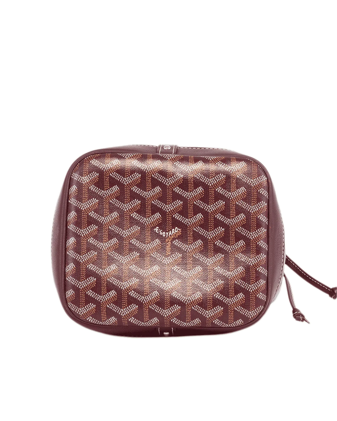 GOYARD PETIT FLOT RED BURGUNDY CANVAS SHW SOY 120230 2196