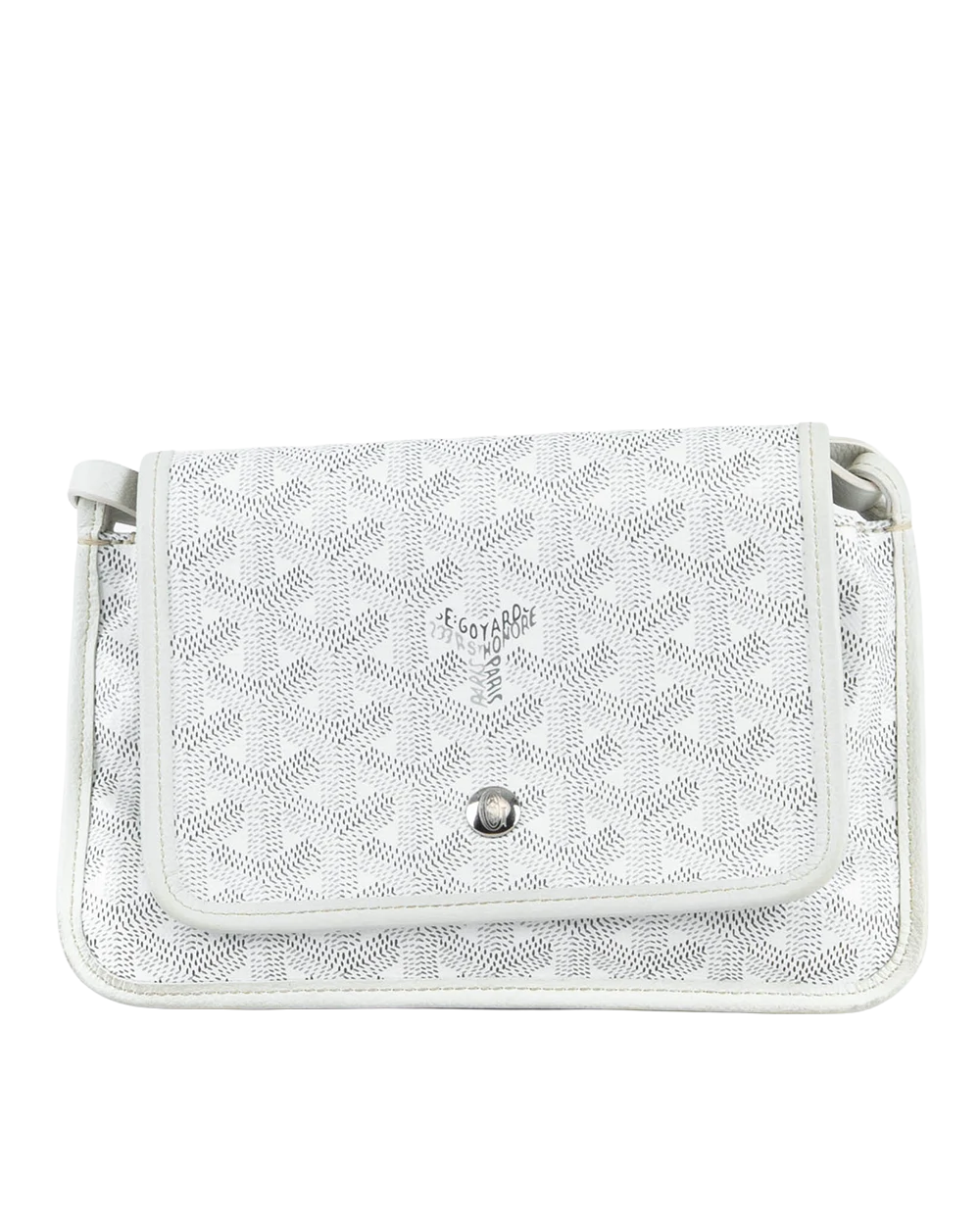 GOYARD PLUMET POCKET WHITE CANVAS SHW RID 120241 72597