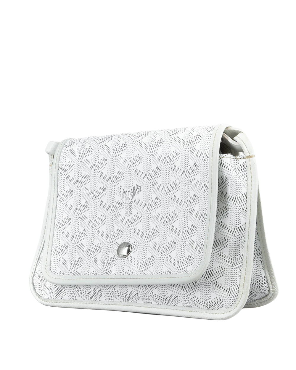 GOYARD PLUMET POCKET WHITE CANVAS SHW RID 120241 72598