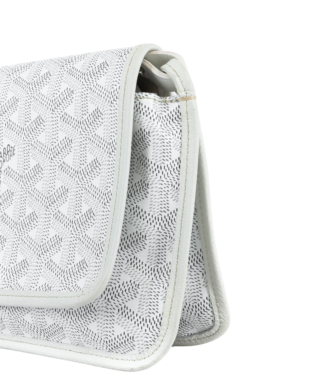 GOYARD PLUMET POCKET WHITE CANVAS SHW RID 120241 72599