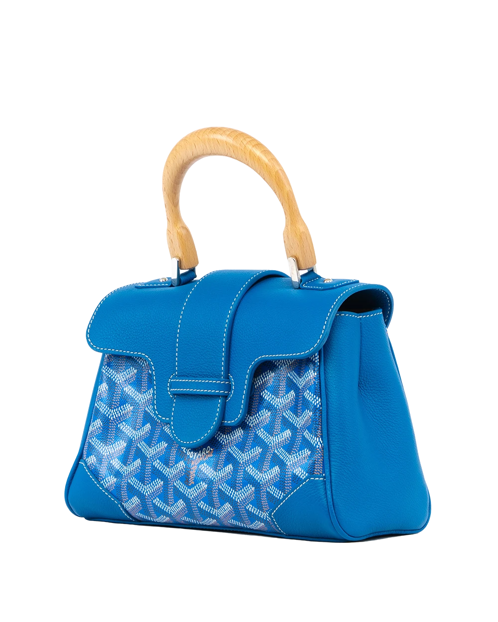 GOYARD SAIGON MINI BLUE CANVAS SHW LAR 020234 0391